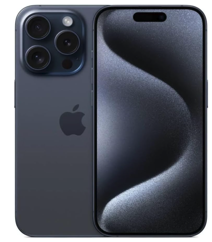 Apple iPhone 15 Pro, 1TB, Blue Titanium - Unlocked (Renewed)