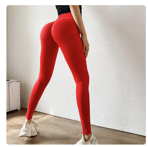 Basic Yoga Pants Red